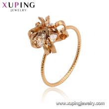 15478 xuping 18k plaqué or design funky luxe style imitation cristal femmes anneau